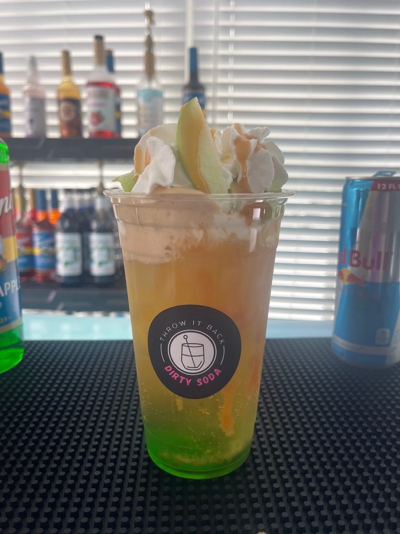Apple After Hours — Red Bull dirty soda from Throw It Back